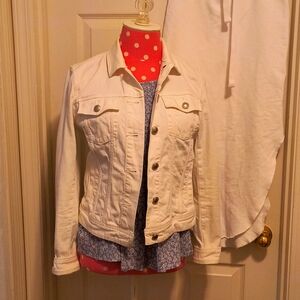 Articles of Society White Jean Denim Jacket M